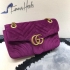 Gucci GG Marmont velvet mini bag 20 cm purple